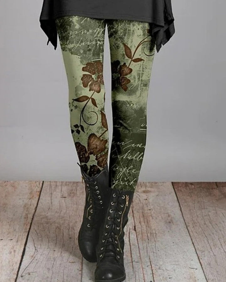 Bohemian Retro Leggings etnikai mintákkal – Ziva