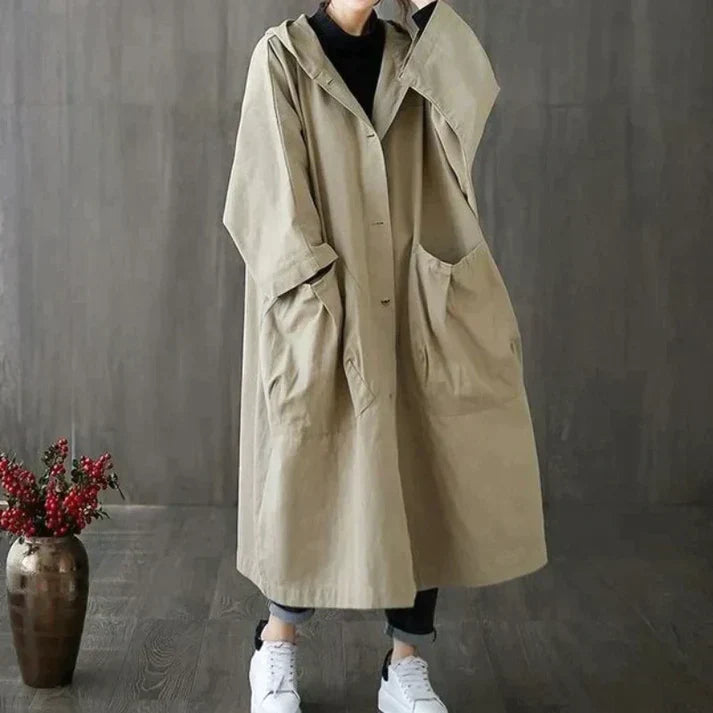 Trendi Túlméretezett Női Trenchcoat - Maren