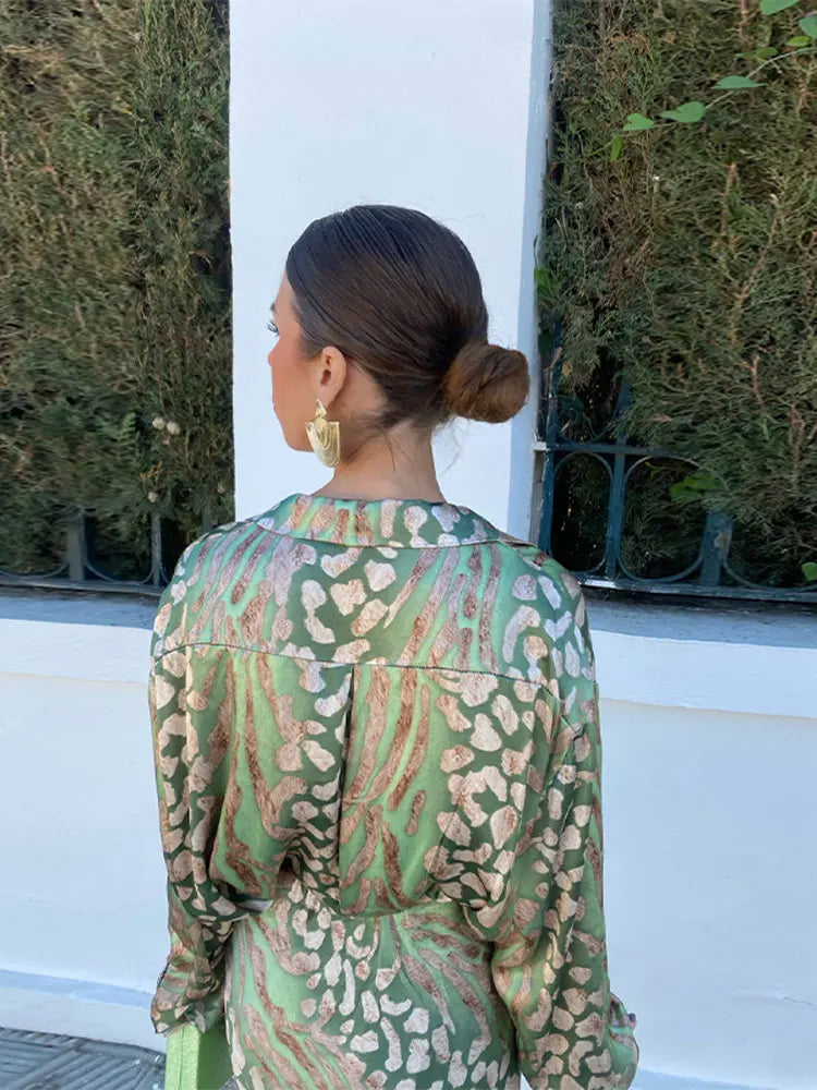 Színes nyári póló luxus mintával - Elena