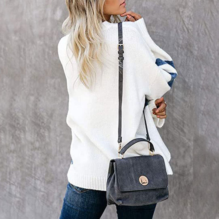 Csíkos Kényelmes Női Pulóver – Juliette