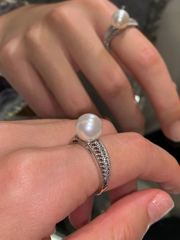 Ódivatú Nyitott Gyöngygyűrű - Elara