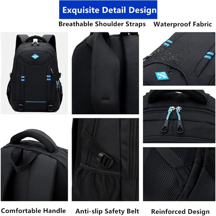 Többzsebes, gördíthető iskolatáska fiúk számára – Átalakítható kerekes táska