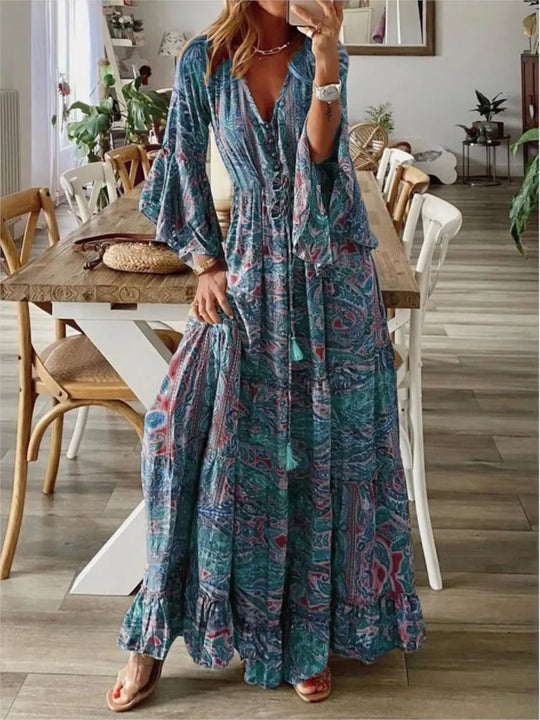 Boho Maxiruha folyékony fazonnal és részletekkel – 1+1 INGYEN – Amira