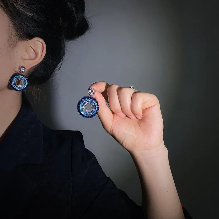 Ezüst Rossz Szem Fülbevalók - Layla