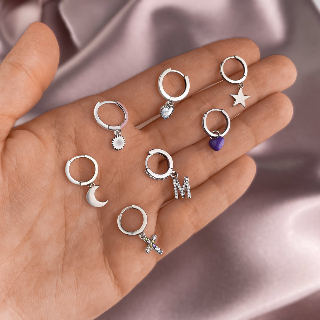 Kristály Szív fülbevalók - Celina