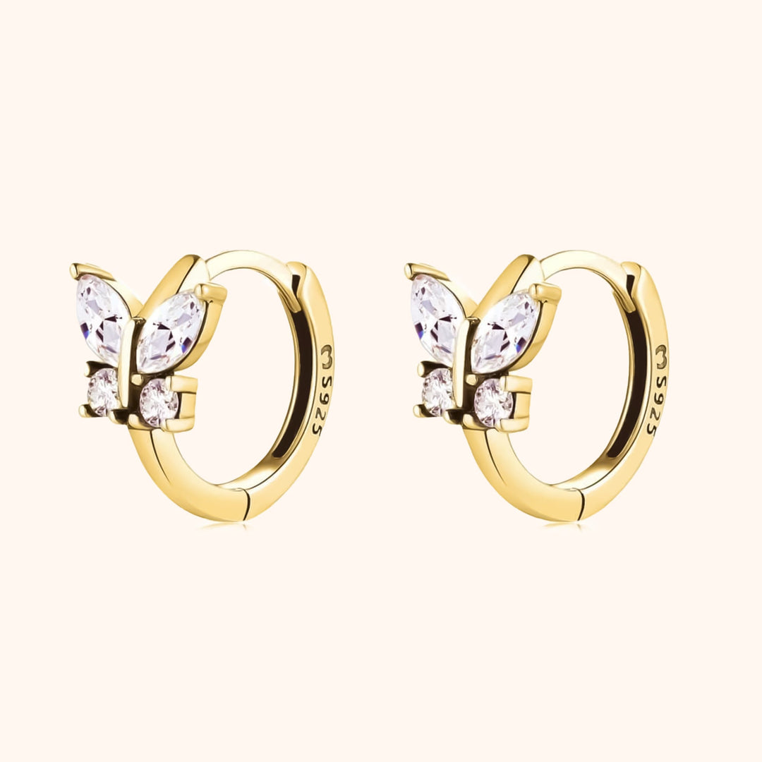 Kristály Pillangó Fülbevalók - Auryn