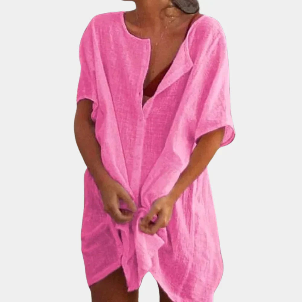 Vászonkeverék strandtunika – Luna