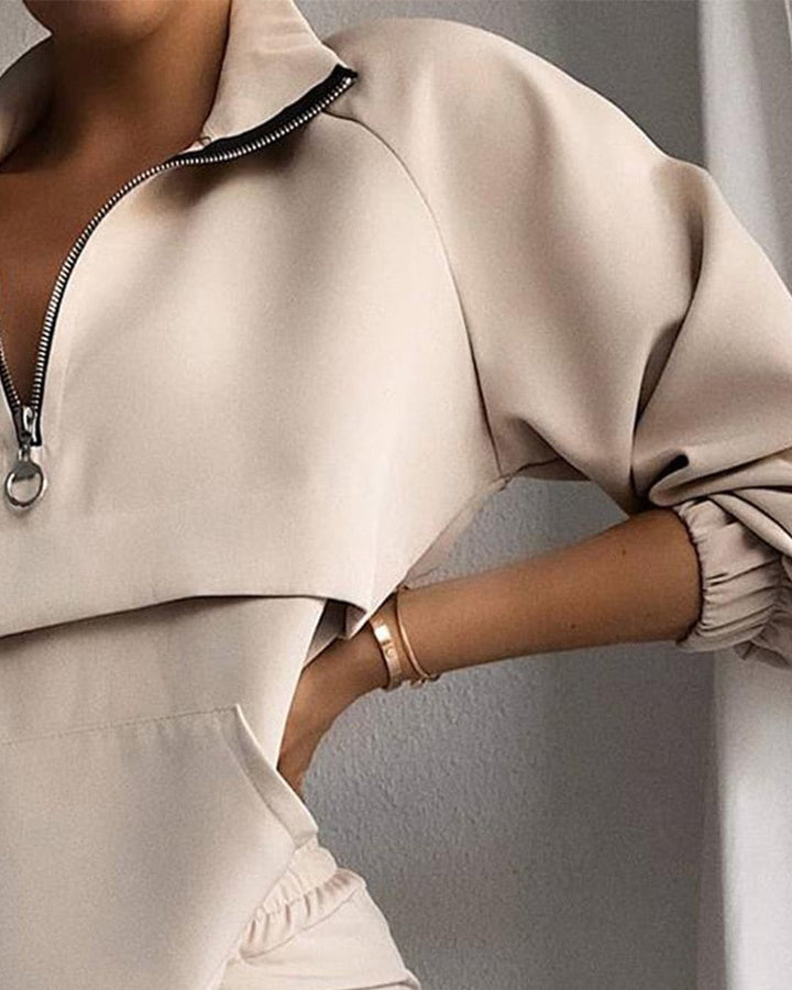 Női edzőruha cipzárral – Amira