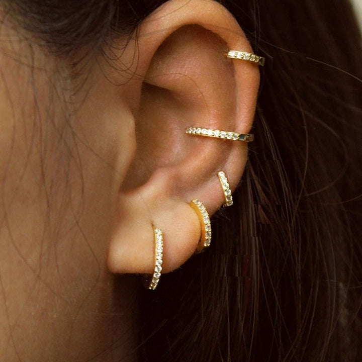 Csillogó Pave Fülbevalók - Lumina