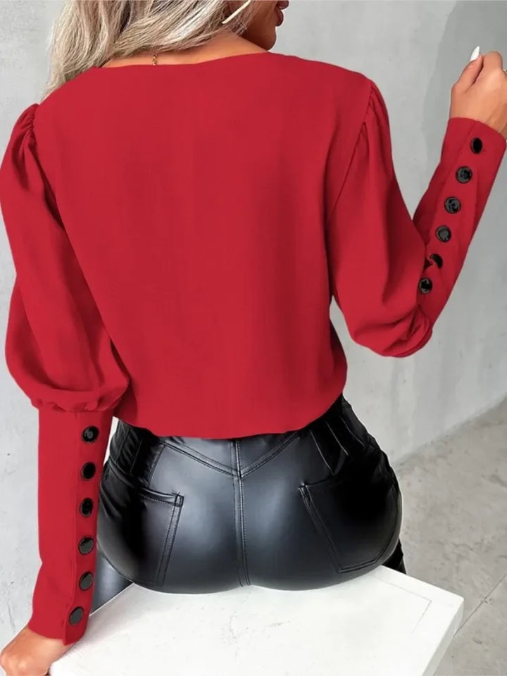 Női blúz V-nyakkal - Isolde