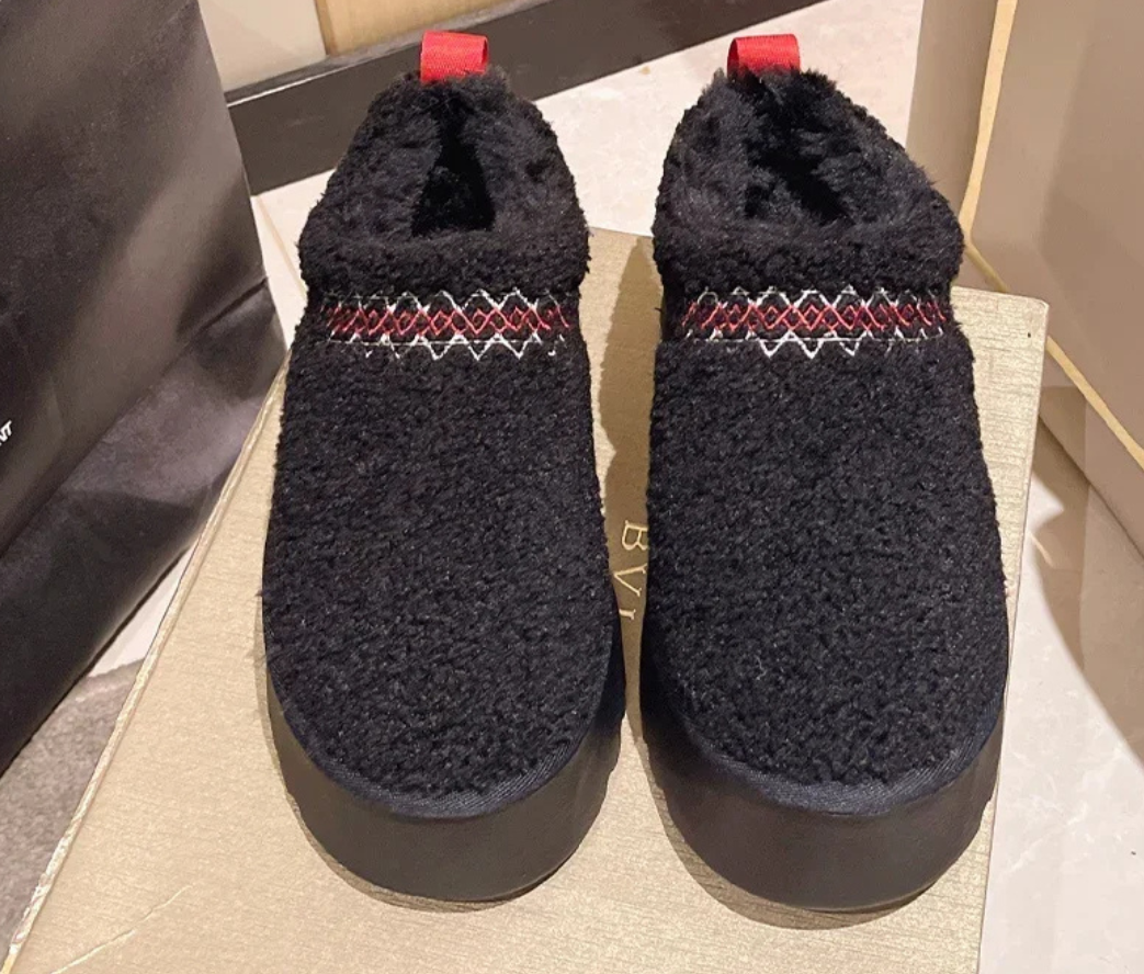 Kényelmes téli szőrme cipők nőknek - Sophie