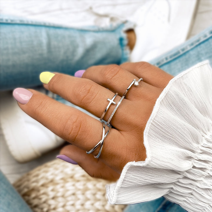 Stílusos Kettős Keresztring - Celeste