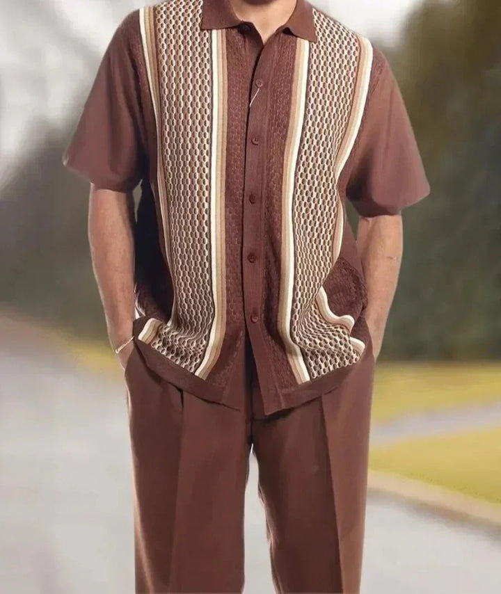 Trendi Harajuku két részből álló szett 3D nyomattal férfiaknak – Kenji