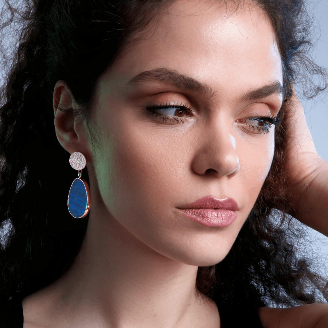 Védő Fülbevalók - Celestial Lapis