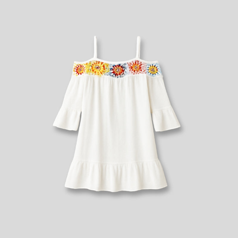 Válltól szabad mini ruha laza szabással – Livia