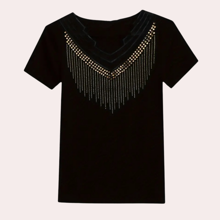 Trendi flitterblúz nőknek - Lena