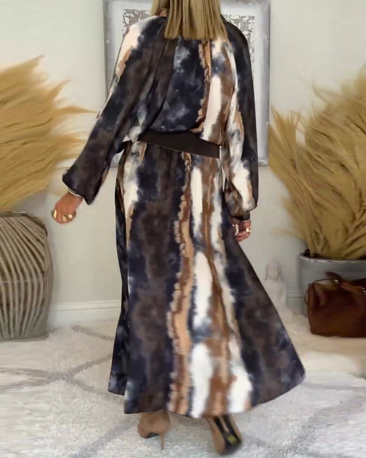 Őszi Maxi Ruha Mintával – Marise