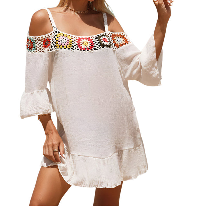 Válltól szabad mini ruha laza szabással – Livia