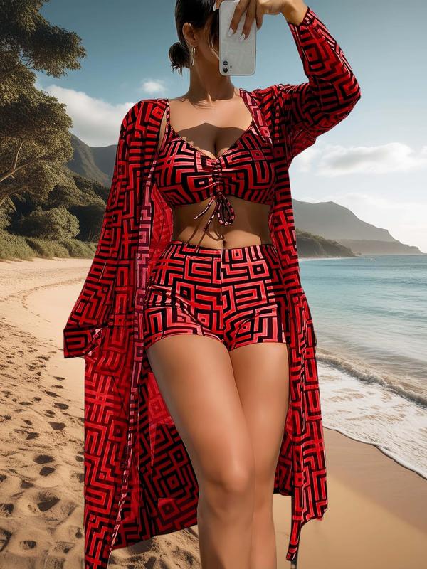 Divatos 3 részes fürdőruha szett – Leona