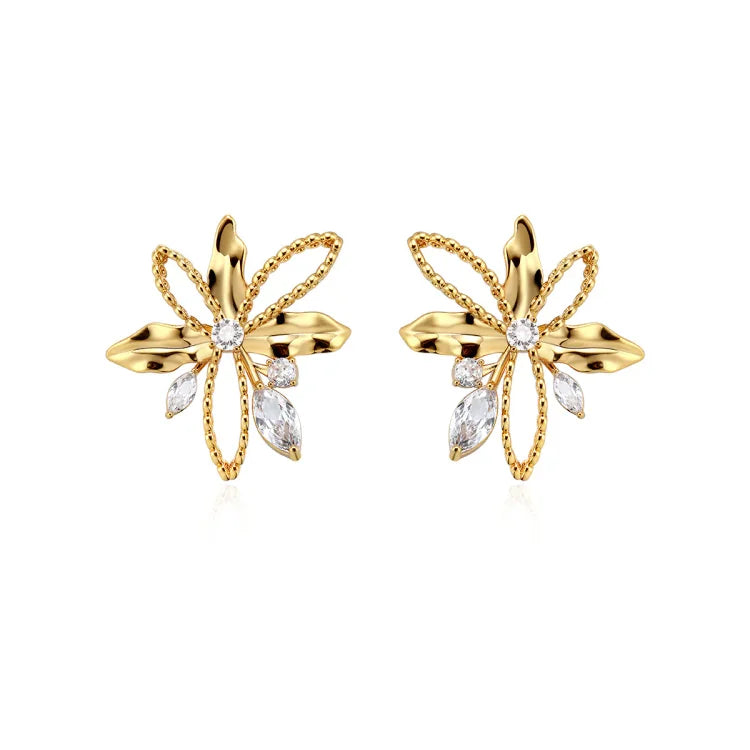 Liliom levelek Fülbevalók - Floriana