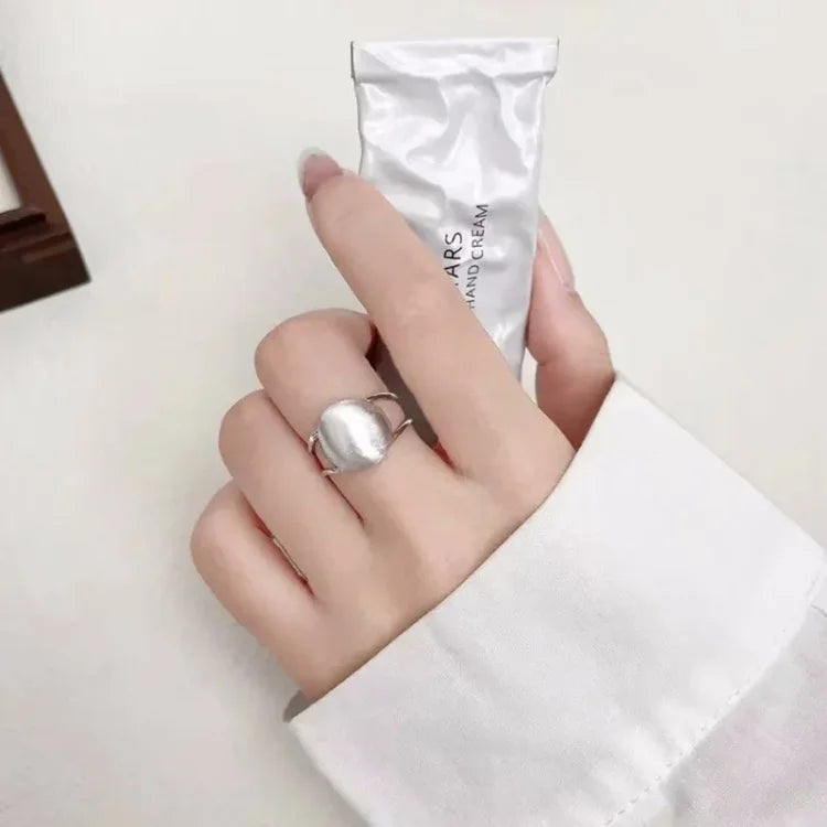 Fúró Ezüst Félgömb Gyűrű - Lucienne