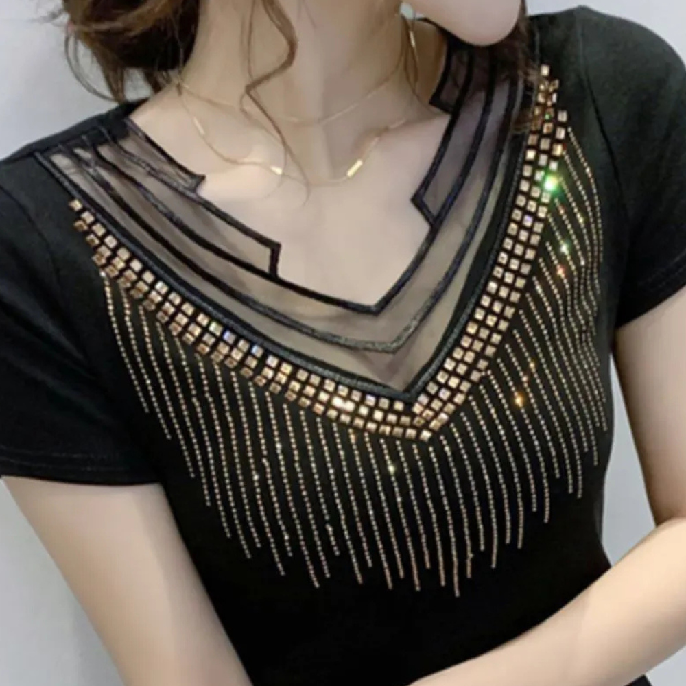 Trendi flitterblúz nőknek - Lena