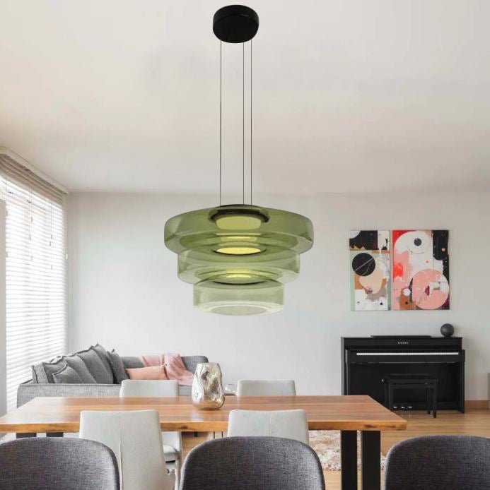 Modern üveg függőlámpa Bauhaus stílusban - AuroraSphere