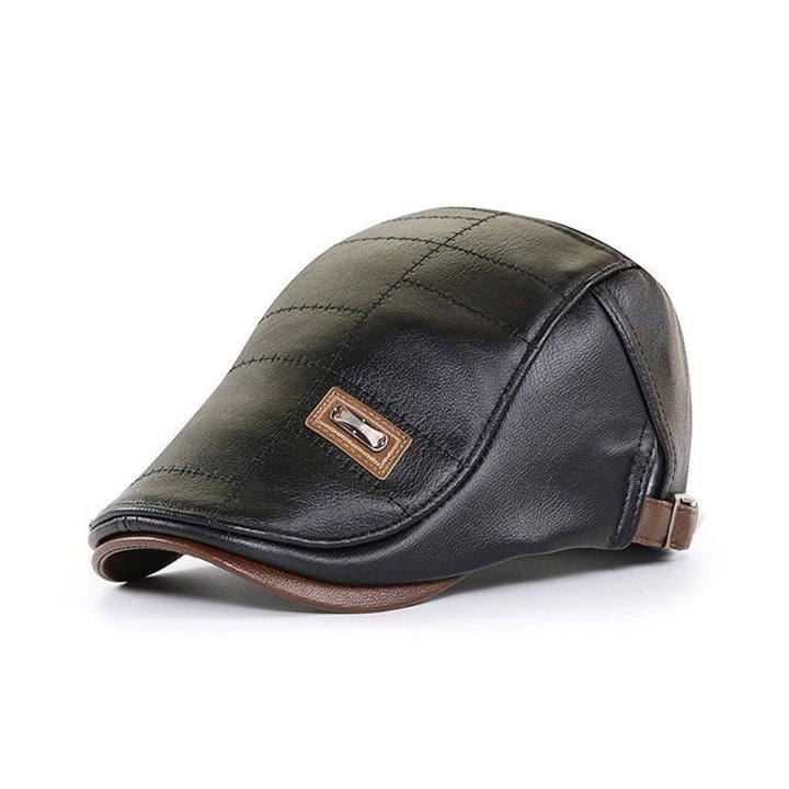 Retro Férfi Bőr Baret - HeritageCap