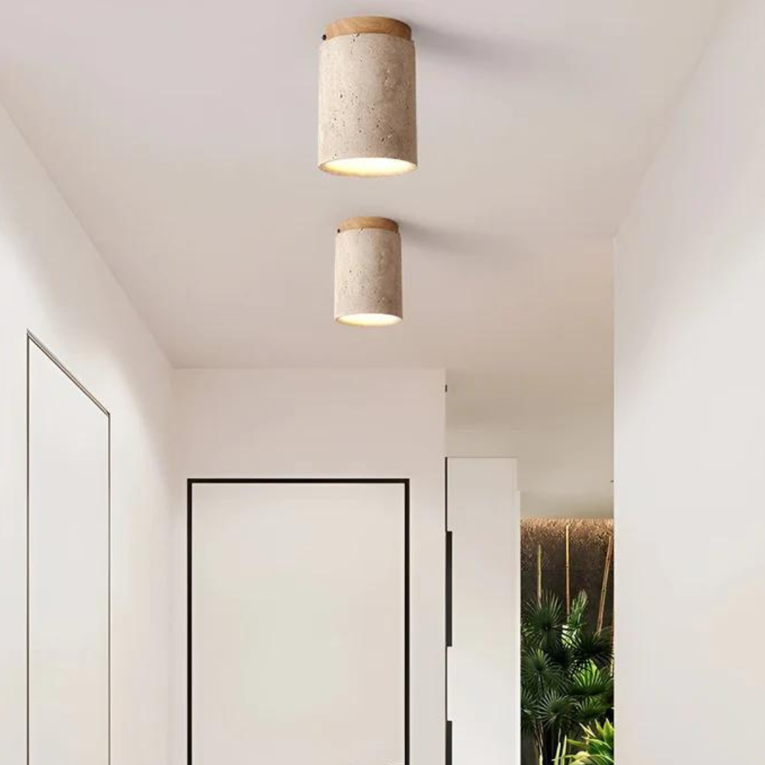 Trendi Kerek Japán Stílusú Mennyezeti Lámpa - ZenLight