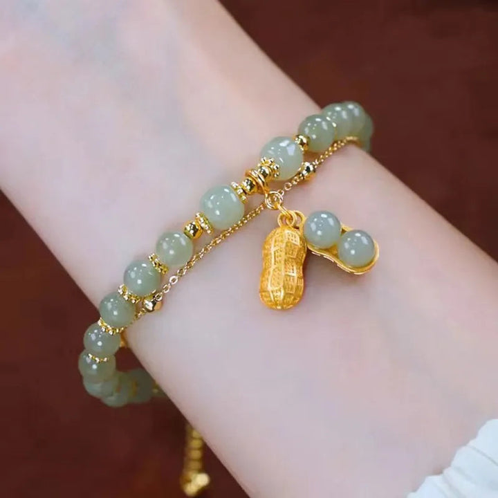 Hetien Jade Karkötő Arany Akcentussal