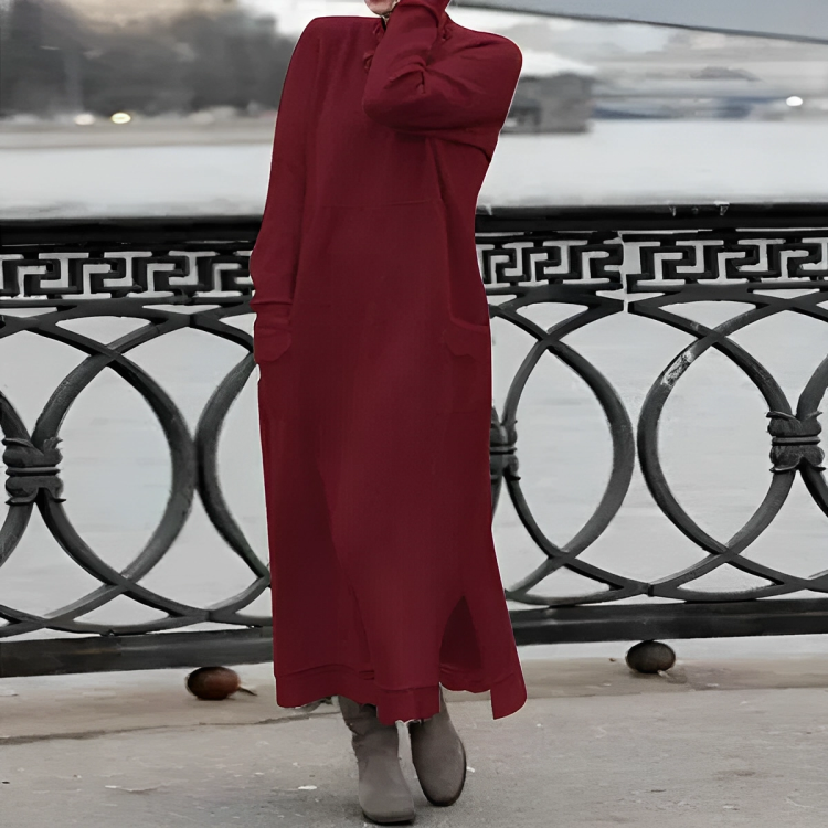Casual Hosszú Téli Ruha - Noelle