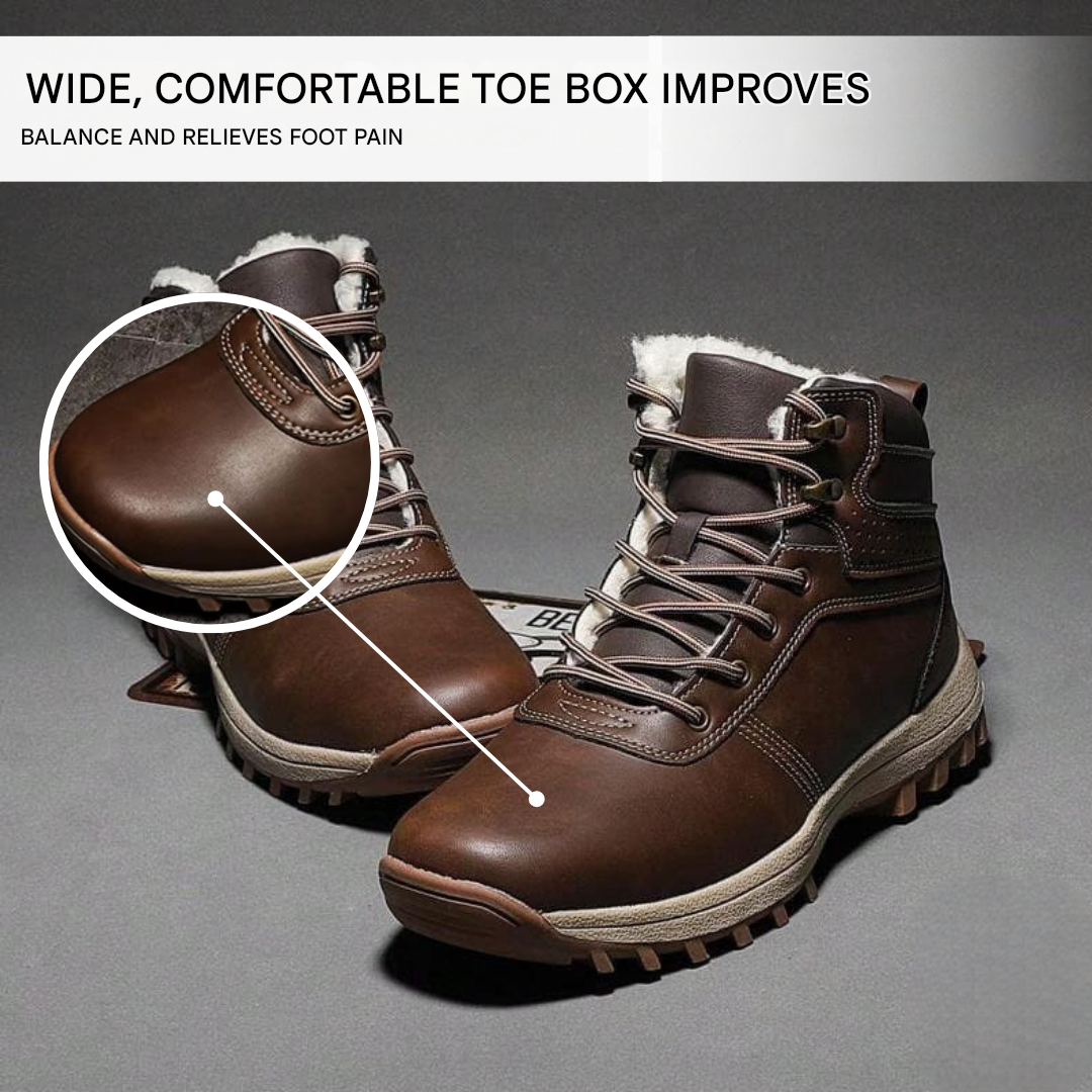 Őszi-téli csizmák, hidegvédővel és őszi levél mintázattal – Leonardo