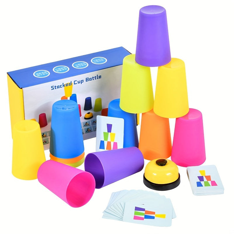 Oktatási Ragasztócsésze Puzzles játék - StackSmart