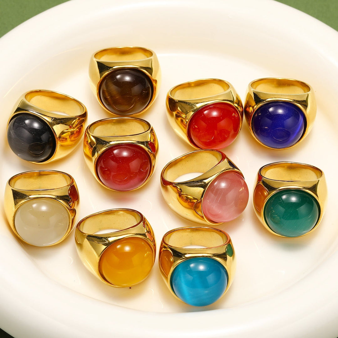 Nagy Macskaemeral Ring - Liora