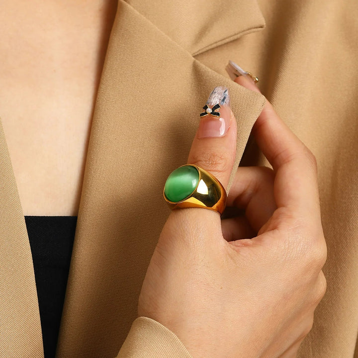 Nagy Macskaemeral Ring - Liora