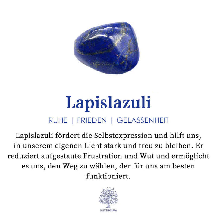 Tigrisszem és Lapis Lazuli Kereszt Rózsafüzér Nyaklánc Férfiaknak - Orion