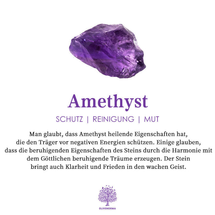Minimalista ametiszt és cirkónia gyűrű - Nova