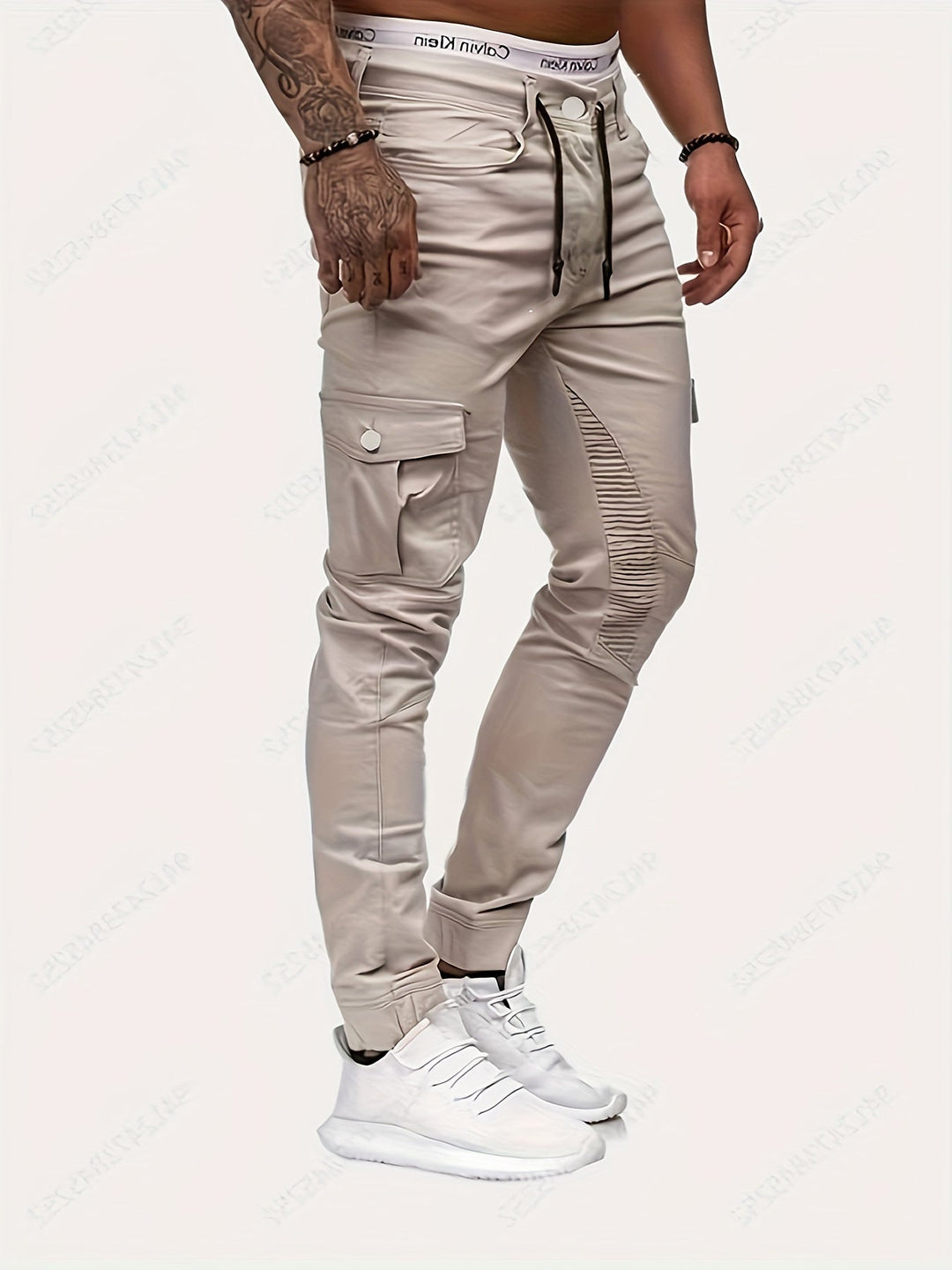 Elegáns Férfi Stretch Nadrág Streetstyle - Daan