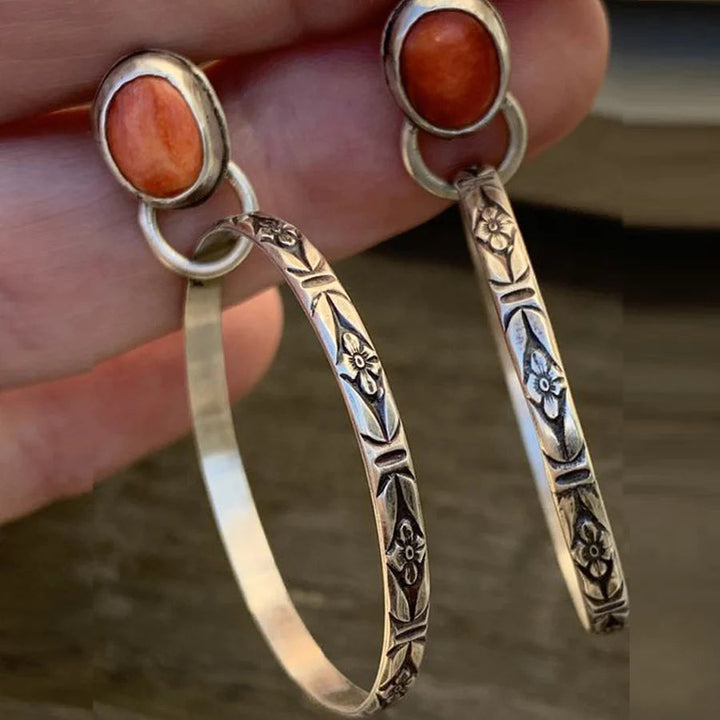 Boho Fülbevalók Vintage Onyx - Esme