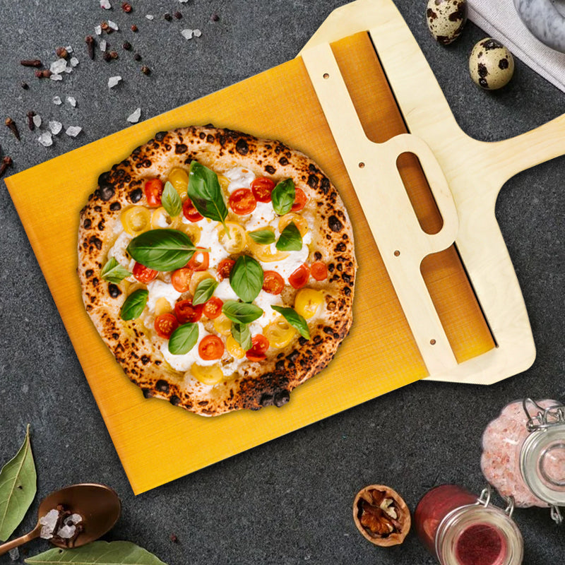 Mozgatható pizzakészítő nyársrúdból készült nyársnyomó mechanizmussal – Fornello