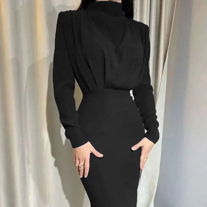 Bodycon Midi Ruha Turtleneck-kal – Valeria