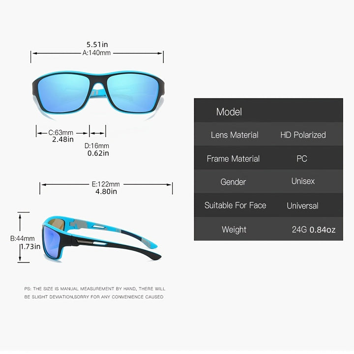 Polarizált Sport Napszemüveg Férfiaknak - VisionX Pro