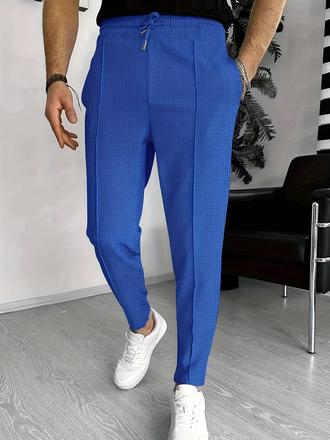 Kényelmes Wafel Joggers Férfiaknak - Finn