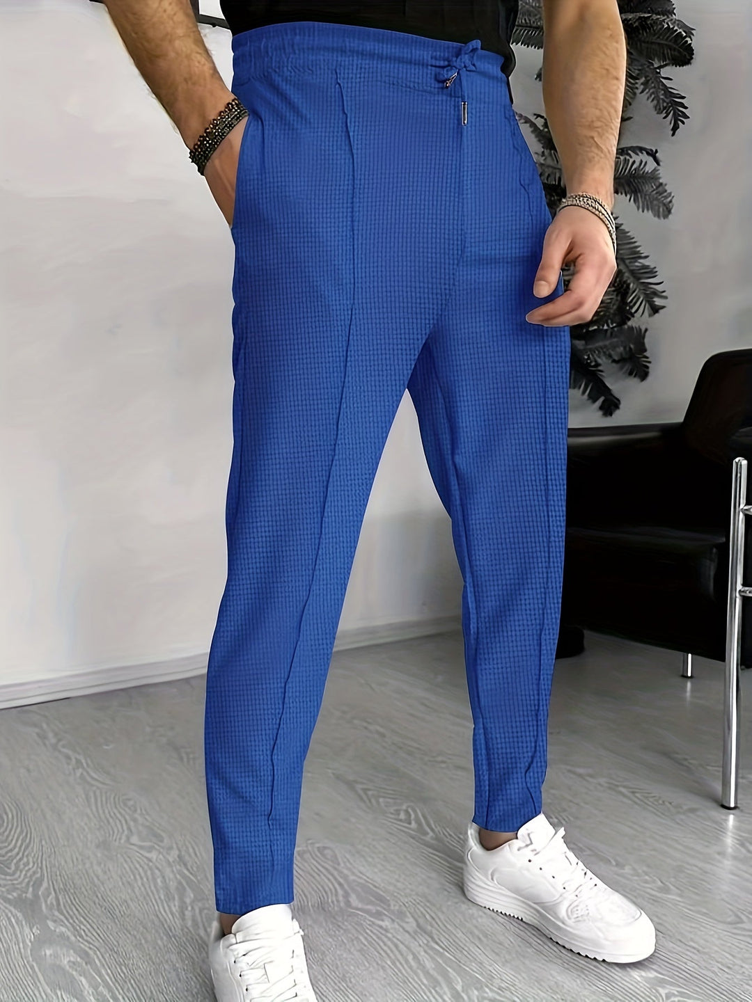 Kényelmes Wafel Joggers Férfiaknak - Finn