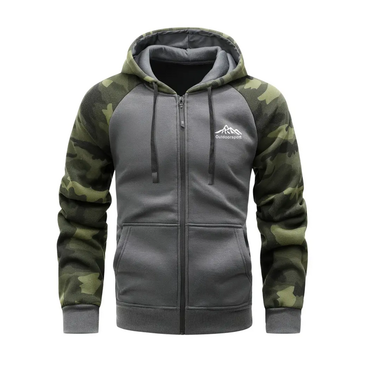 Meleg és kényelmes férfi kamuflázs fleece dzseki – Ethan