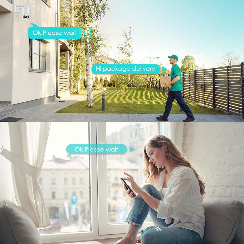 Vezeték nélküli Kültéri Biztonsági Kamera WiFi-vel – SecureView 360