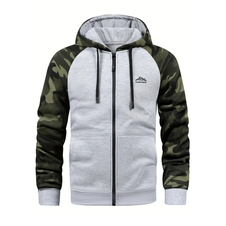 Meleg és kényelmes férfi kamuflázs fleece dzseki – Ethan