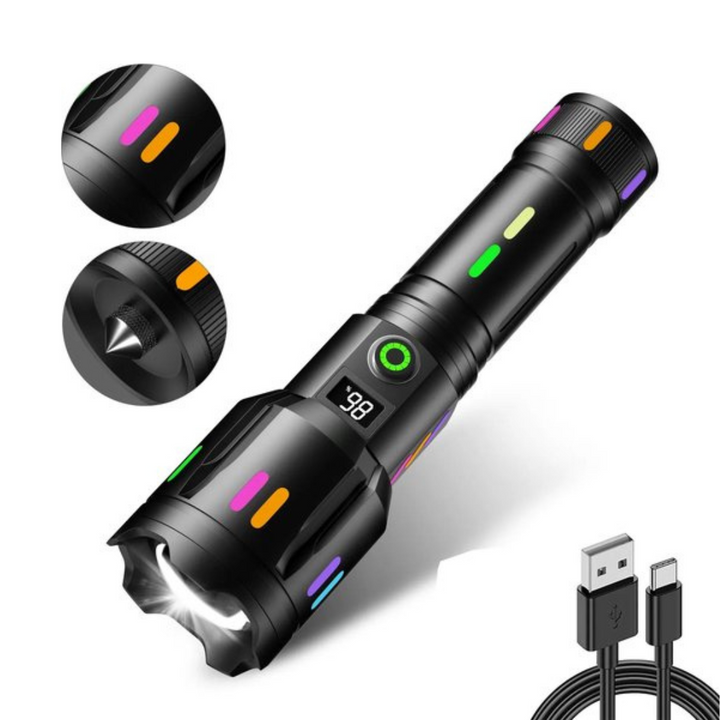 Katonai LED Zseblámpa - LumenPro