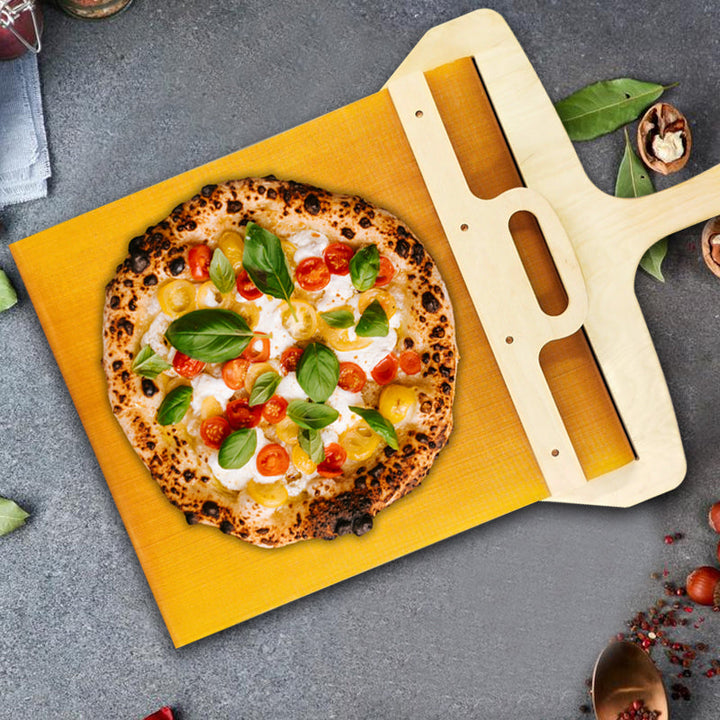 Mozgatható pizzakészítő nyársrúdból készült nyársnyomó mechanizmussal – Fornello