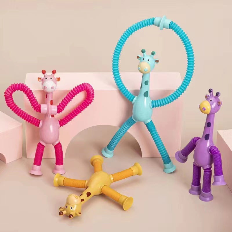 Rugalmas Zsiráf Játék Szívókoronggal - StretchyGiraffe
